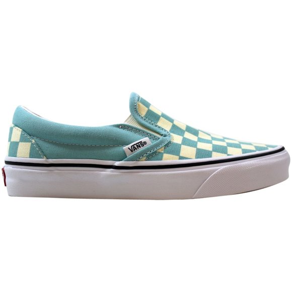 aqua haze checkered vans